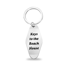 TGBJE Key To The Beach House Gift For New Home Beach Theme Keychain Beach House Owner Gift Beach Girl Boy Gift (Beach House Key)