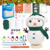 Vidillo Christmas Crochet Kit for Beginners Snowman Complete Beginner Crochet