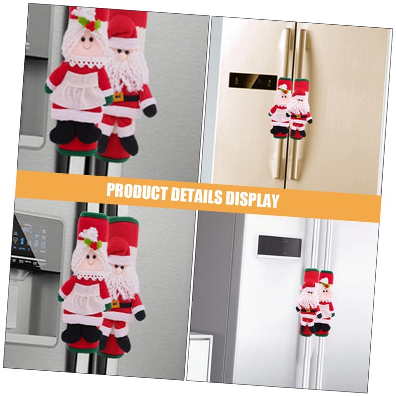 CAXUSD 4pcs Kitchen Appliance Handle Covers Refrigerator Door Handle Covers