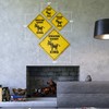 Miniature Donkey Vintage Crossing Sign Zone Xing | Indoor/Outdoor Plastic