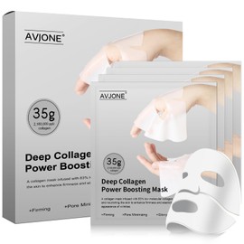 AVJONE Collagen Face Mask for moisturizing and Glass Skin, hydrating Overnight Face Mask for All Skin Types Pore Minimizing,Elasticity Enhancing,Firming