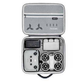 DJI Neo Drone Storage Case Carrying Case for DJI Neo Fly More Combo Waterproof Storage Bag Portable Storage Shoulder Bag Travel Case, gray, Solid