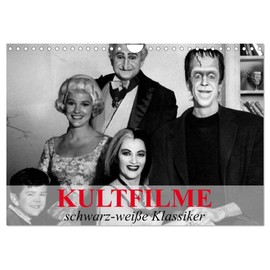 Cult Films Black and White Classics (Wall Calendar 2026 DIN A4 Landscape), CALVENDO Monthly Calendar: Film Classics and Cult Series of the Past (CALVENDO Kunst)