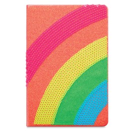 artPOP! Rainbow Hardcover Notebook, Cute Designed Portable Journal with Lined Pages, 4.25 x 8.5 x .5 inches in Standard A5 Size, Ruled White Sheets for Lists, School, Home Office, Stationery Gift