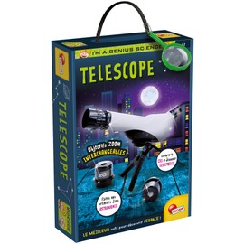 Lisciani - I'm A Genius - Telescope for Children from 7 Years - Educational Game Astronomy - Observation of Stars and Nature - Zoom x 20 x 30 x 40 cm - Birthday Gift Idea - Scientific