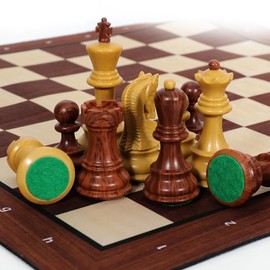 20inch Portable Large Chess Set with Standard Tournament Weighted Pieces, Perfect for Travel