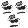 teasteam Digital Thermometer Hygrometer 3 Pack Mini Humidity Meter Reptile