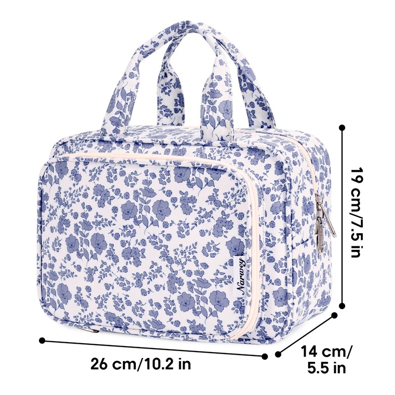 Narwey Full Size Toiletry Bag Large Makeup Bag Organizer Travel