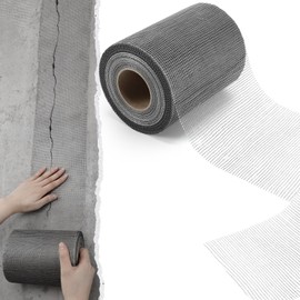 Innconee 150 ft x 6 Inch Cement Board Joint Tape Self Adhesive Durable Gray Fiberglass Mesh Drywall Mesh Repair Tape for Cement Board Joints Repairing, Sealing and Strengthening