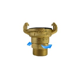 Brass GEKA Type Hose Quick Connect Adapter Claw Fitting Pipe Splitters Lance 3/4 1/2 Male Female (Swivel 3/4" BSP Male)