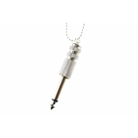 Miniblings Jack Chain Necklace 80 cm Plug Jack Music Upcycled
