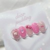 [Handmade Nail Tips] Pink Laburabu Nail Tips - Coffin Egg
