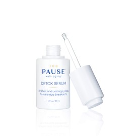Pause Well Aging Detox Serum - Skin Care For Menopausal Women - Clarifies and Unclogs Pores - Skin Firming Serum That Lifts and Brightens - Balancing Serum For Fine Lines and Wrinkles - 1 fl oz