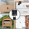 SAYAYO EMST3005-B Stainless Steel Door Bolt with Padlock Small Lockable