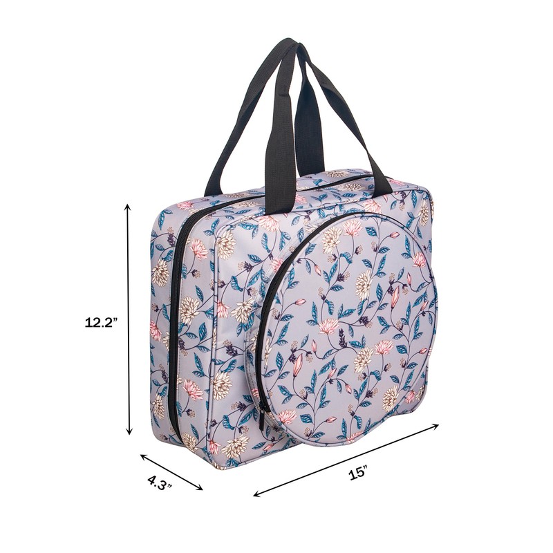 Portable Square Cross Stitch Starter Kits Bag Embroidery Project Bag