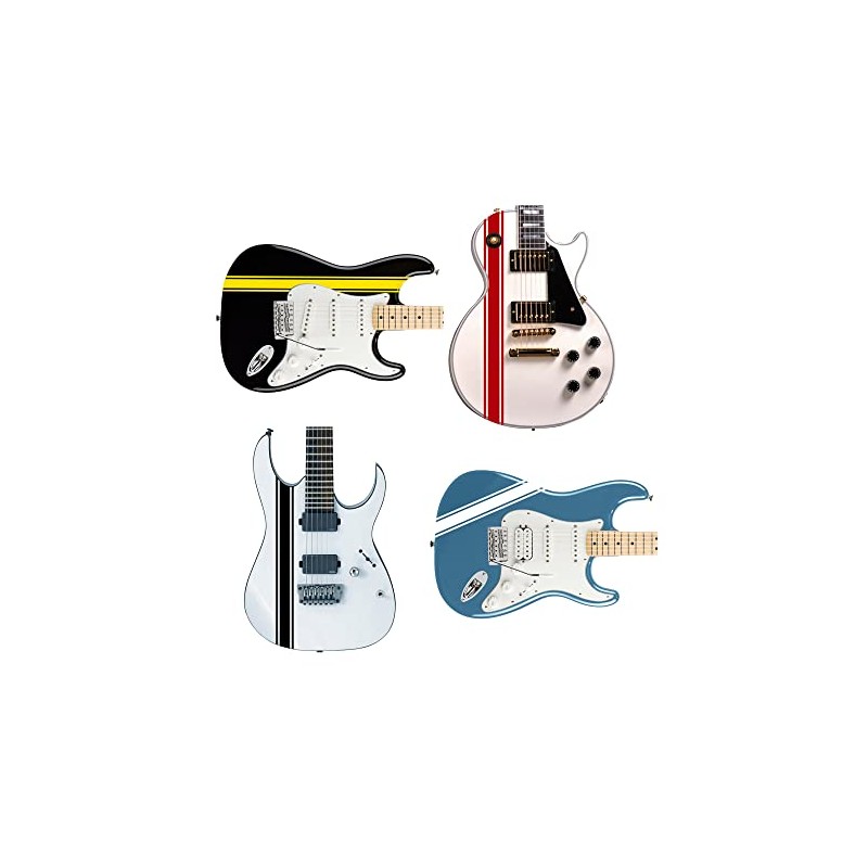 Guitar or Bass Racing Strip Sticker Set Fits All Guitars