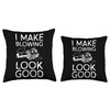 I Make Blowing Look Good Autumn Leaf Blower Throw Pillow
