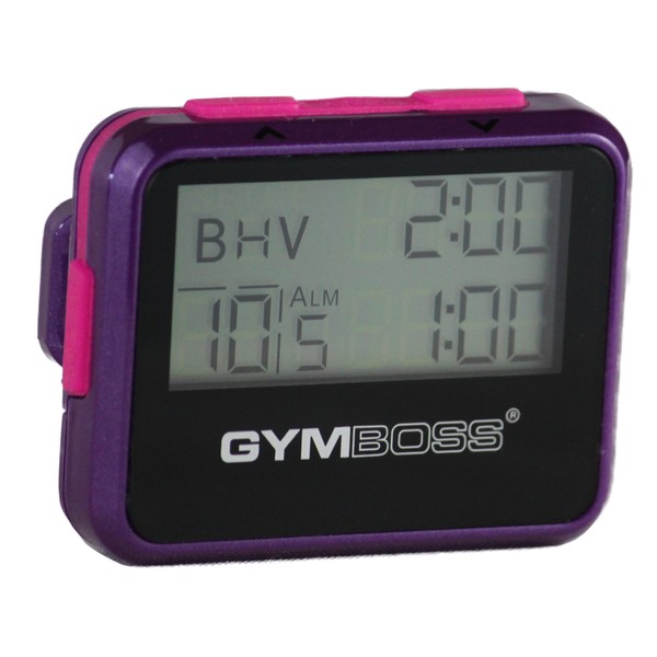 Gymboss Interval Timer and Stopwatch - Violet / Pink Metallic Gloss