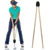 Retractable Gold Golf Training Aid Training Practice Tool Equipment Golf