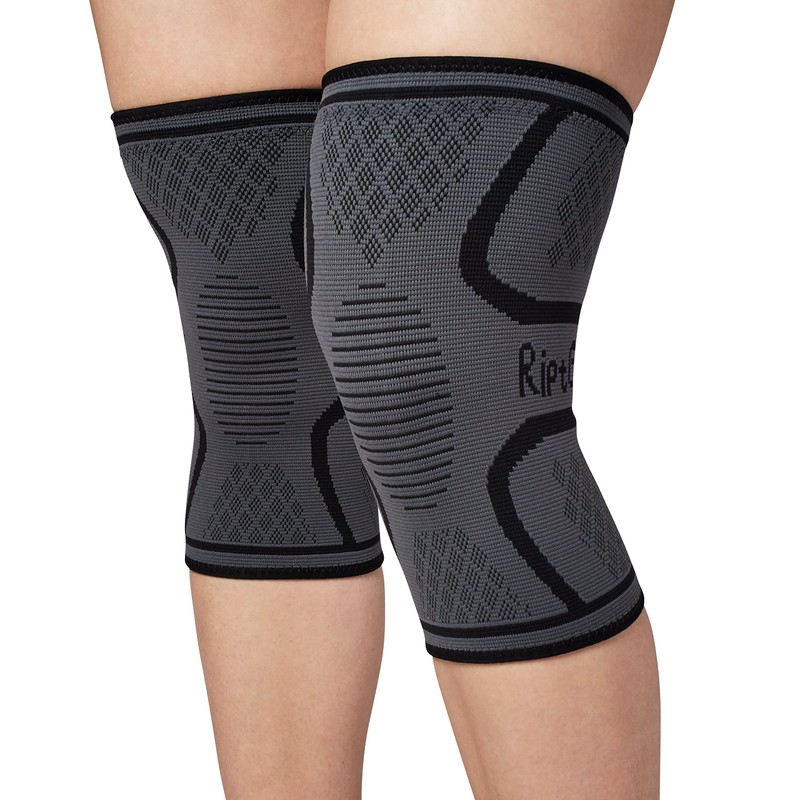 RiptGear Knee Compression Sleeve - 2 Pack - Braces for
