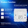 LIDER PIR Motion Sensor Light Switch, Occupancy/Vacancy Modes, Durable Metal