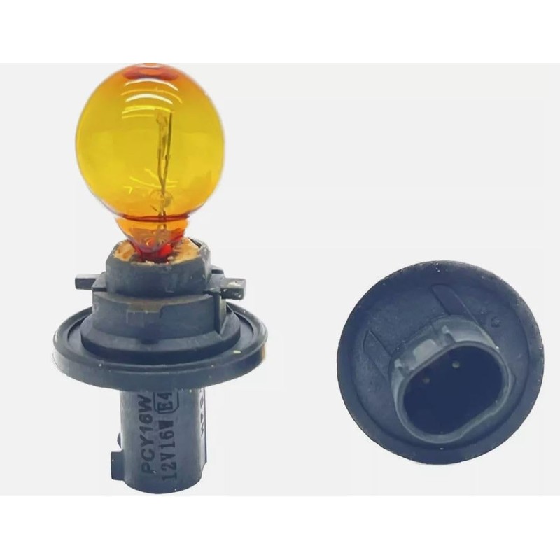 MSA 2 x PCY16W Amber Indicator Bulbs 16w Turn Signal