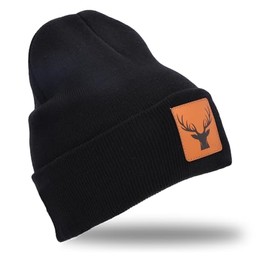 Royal Hunter I Hunting Cap I Hunter Hat I Deer I Hunter Gifts for Men & Women I Outdoor Knitted Hat I Hunting Clothing Men I Hunter Hat I Hunting Accessories, black
