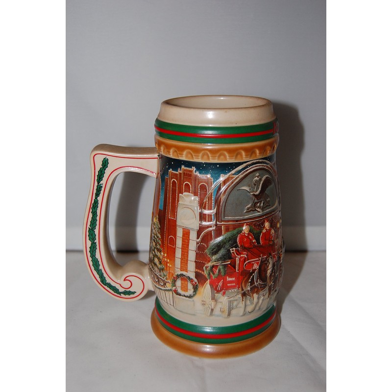 1997 Budweiser Holiday Stein Home for the Holidays