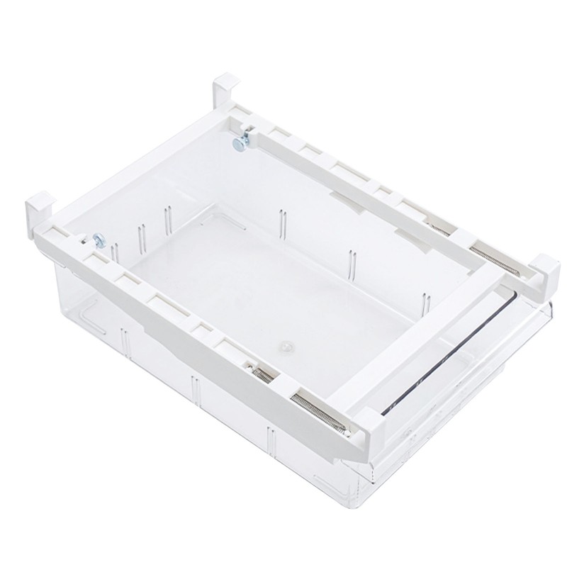 Refrigerator Drawer Large Capacity Transparent Rectangular Fridge Under Shelf Drawer