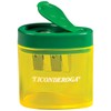 Ticonderoga Premium Yellow Green Pencil Sharpener 2 Hole Ergonomic Design