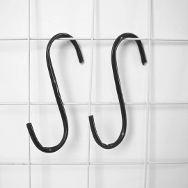 Exhivit Gancho Colgador Tipo S  Con Forro Plastico 60 Piezas