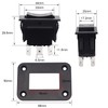 TWTADE Momentary Polarity Reverse Rocker Toggle Switch Control Motor Up