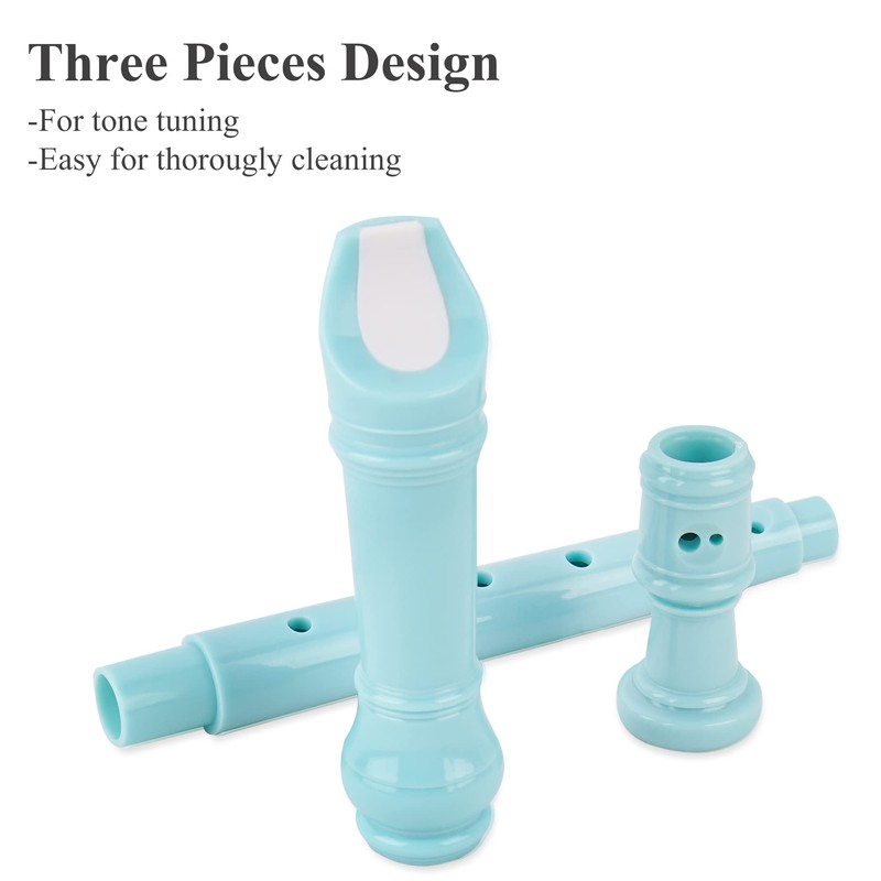 Jasenna Recorder Instrument for Beginner Kids Adults,8-Hole Soprano Descant Recorder