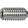 TRUSCO F001-00612 Hex Socket Set Screw, Stainless Steel M6 x 12, 20 Pieces