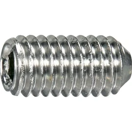 TRUSCO F001-00612 Hex Socket Set Screw, Stainless Steel M6 x 12, 20 Pieces
