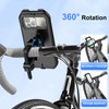 Motorbike Phone Holder Waterproof, Universal 360° Rotation Bicycle Phone Mount,
