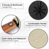 Yoobure Windproof Travel Umbrella with Wood Handle, Automatic Umbrellas for