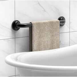 AquaChase 1-1/4" Knurled Grab Bar, ADA Compliant Bath Safety Shower Handrail, Bathroom Mobility Aid Handle for Seniors and Disabled, Heavy Duty 500lbs Support