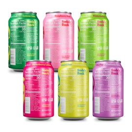 Poppi Sparkling Prebiotic Soda Beverage with Apple Cider Vinegar, Seltzer Water and Fruit Juice, Party Starters Variety Pack, 12 Fl Oz, Pack of 12, Packaging May Vary