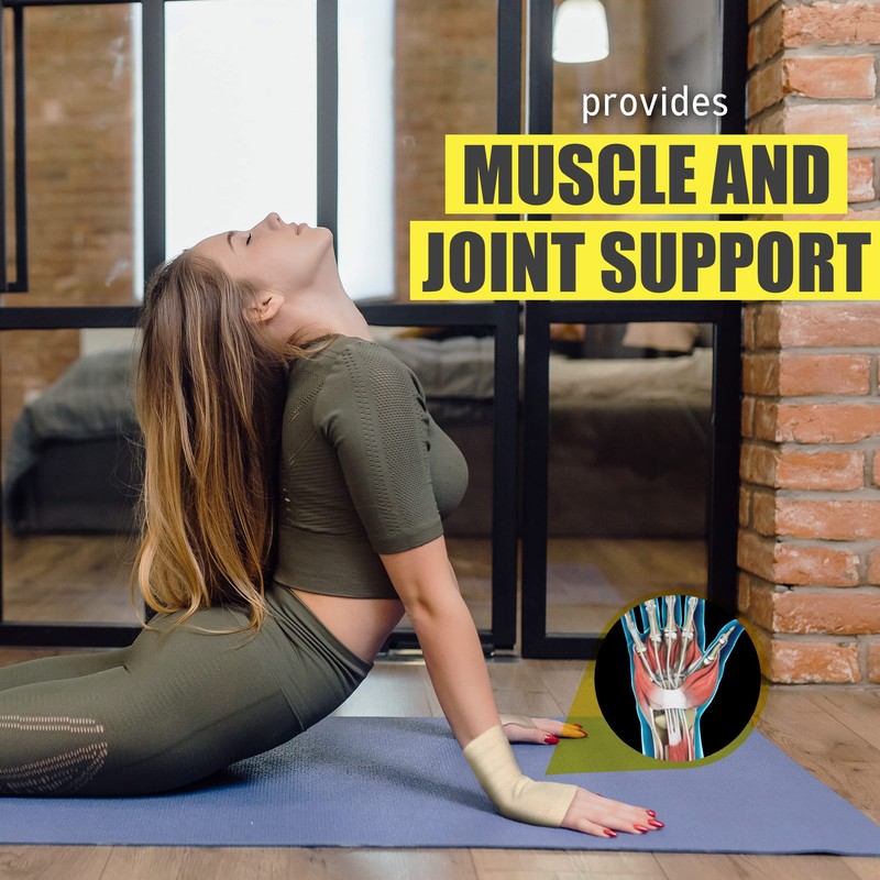 UptoFit- Copper Wrist Compression Sleeve, Hand Brace Wrist Support for