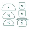Genuine Fred Mushroom Cups, Nesting Mushroom Measuring Cups
