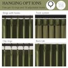 108 inches Long Green Velvet Room Darkrning Curtains for Bedroom