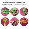 HONEYSEW 10pcs Multi-Sizes Folding Fabric and Biasing Strips Jelly Roll