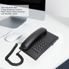 Home Corded Landline LED Indication Bell Mute Hands Free Speed