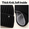 Winter Knit Hat with Ear Flaps for Men and Women