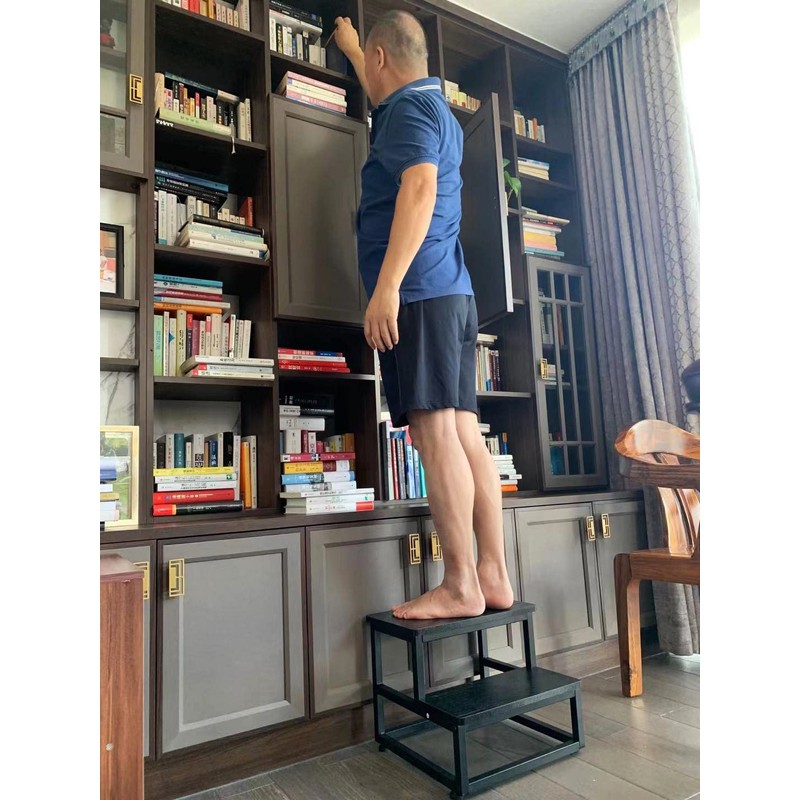 YAKANJ Step Stools for Adults Kids, Heavy Duty Sturdy Metal