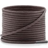 YJRVFINE Round Waxed Shoe Laces: 43 Inch Dark Brown Thin
