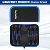 WORKPRO 10-Piece Precision Screwdriver Set with Pouch, Magnetic Small Screwdrivers