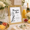 Calculs Mimosa Bar Wedding Sign, 8x10 Gold Floating Picture Frame