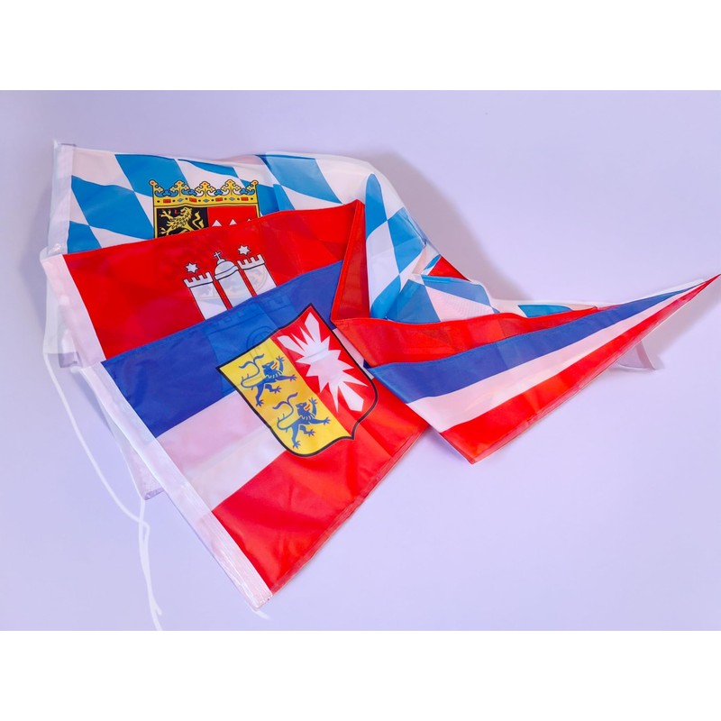 FLAGLY Premium Long Bunting Hessen 115 g/m² Fabric Weight, Robust